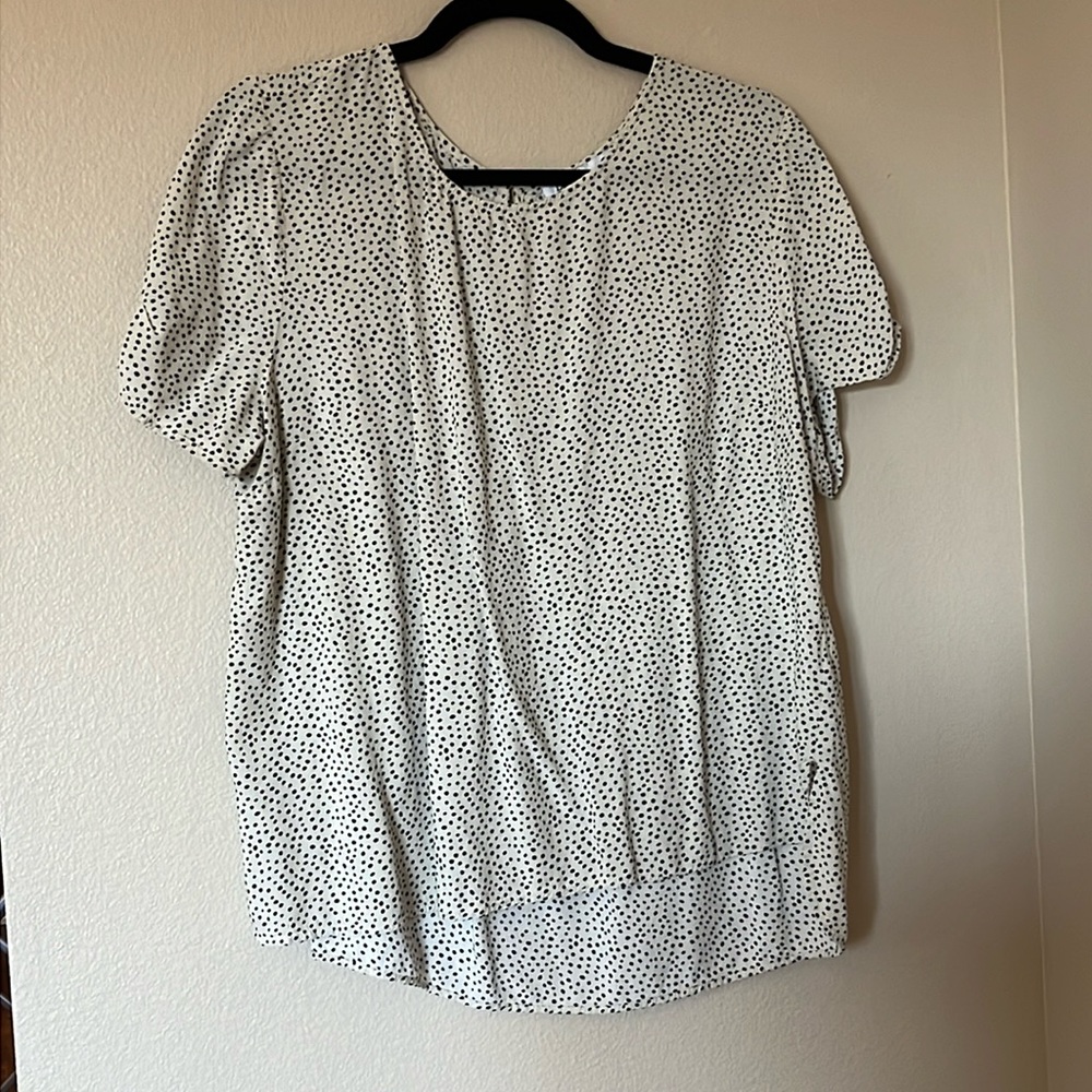 DR 2 - Tan with black spot Blouse - XL